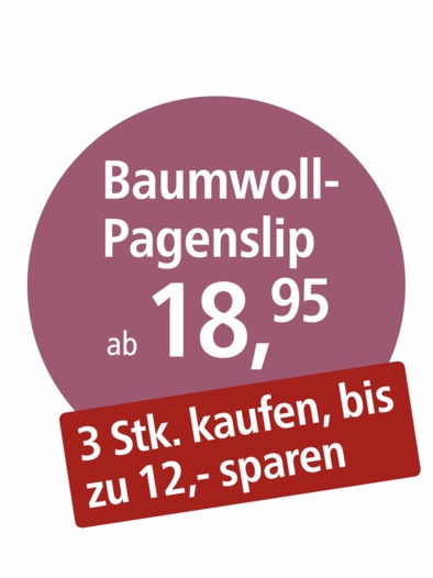 Bio-Baumwoll-Pagenslip Puder