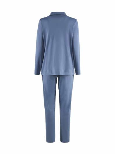Homewear Anzug Jaquardmuster Eisblau