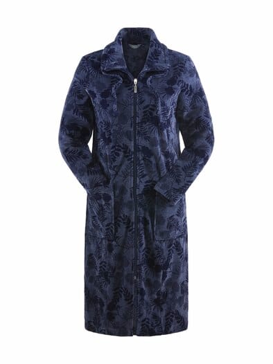 Nicki Jaquard Hauskleid Marine