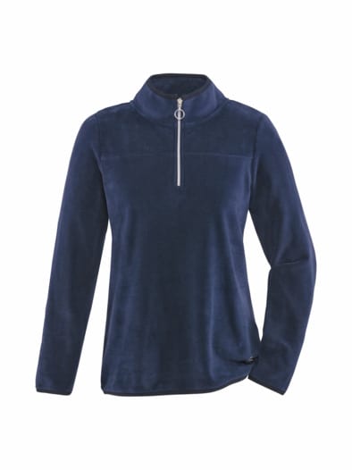 Edel-Fleece Troyer extraleicht Marine