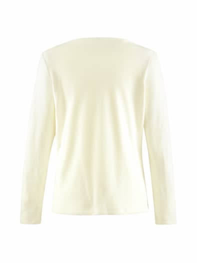 Edel-Fleece Pullover extraleicht offwhite