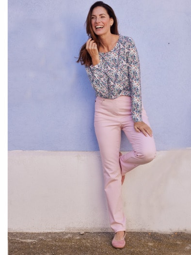 Viskose-Shirt Konfetti Multicolor