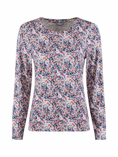Viskose-Shirt Konfetti Multicolor