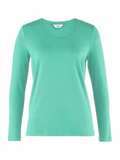 Langarm-Shirt Baumwolle Mint