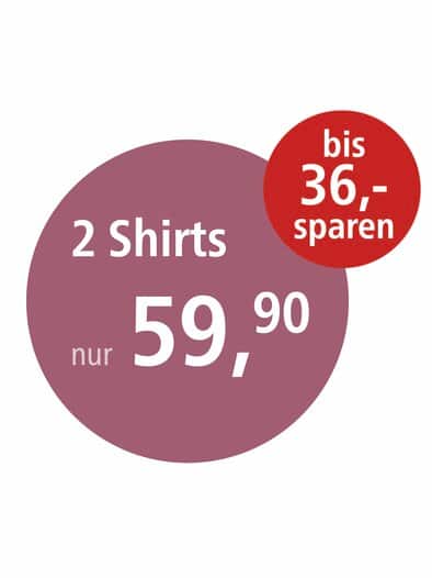 Halbarm-Shirt Baumwolle Bordeaux