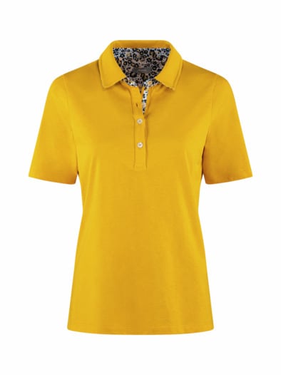 Baumwoll-Poloshirt Liberty Kragen Safran