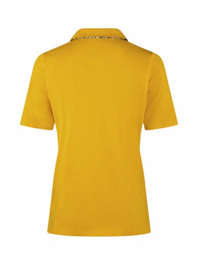 Baumwoll-Poloshirt Liberty Kragen Safran