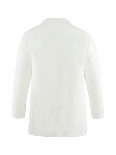 Ottoman-Kelchkragen-Shirt Offwhite