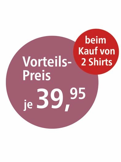 Poloshirt Bio-Baumwolle Pfirsich geblümt