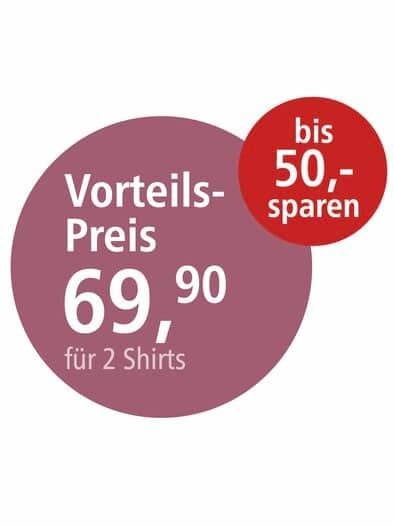 Baumwoll-Shirt 3/4 Arm Bordeaux