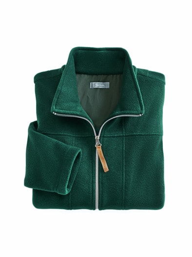 Fleecejacke Extraleicht Moosgrün