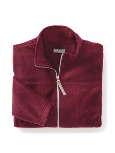 Fleecejacke kuschelwarm Bordeaux