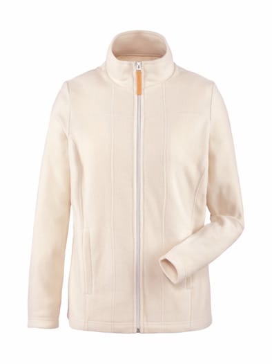 Fleecejacke Extraleicht Offwhite