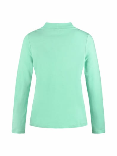 Stehkragen-Shirt Pfirsichweich Mint