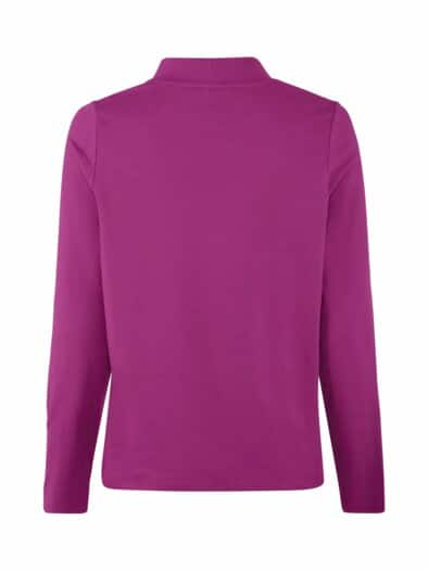 Stehkragen-Shirt Pfirsichweich Violett