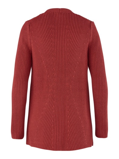 Strickjacke Kaschmirweich Rostrot