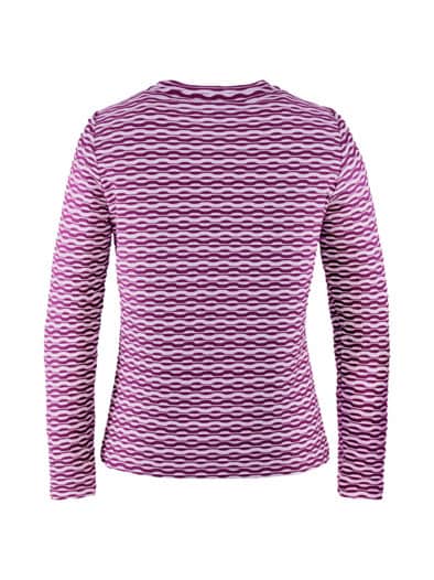 Shirt Wabenstruktur Viskosemix Violett