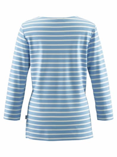 Ringelshirt Atmungsaktiv Hellblau