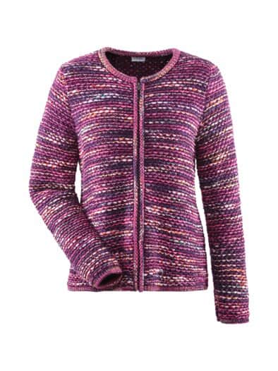 Rabe Reißverschlusscardigan Violett
