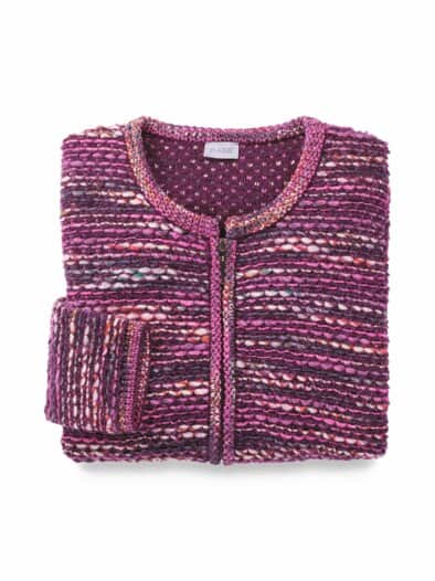 Rabe Reißverschlusscardigan Violett