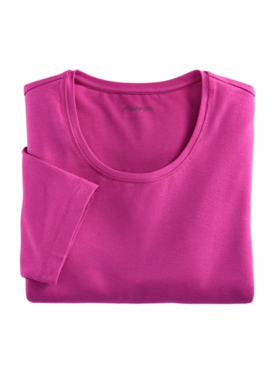 Viskose-Shirt 1/2-Arm Pink