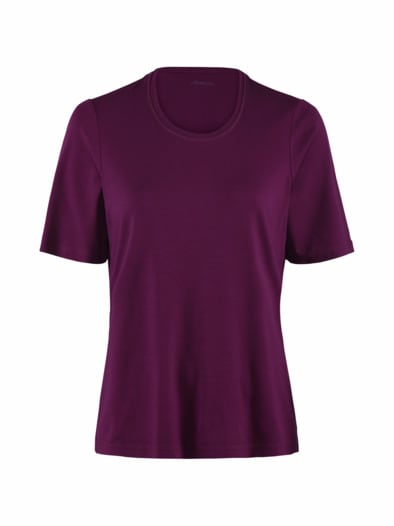 Viskose-Shirt 1/2-Arm Violett