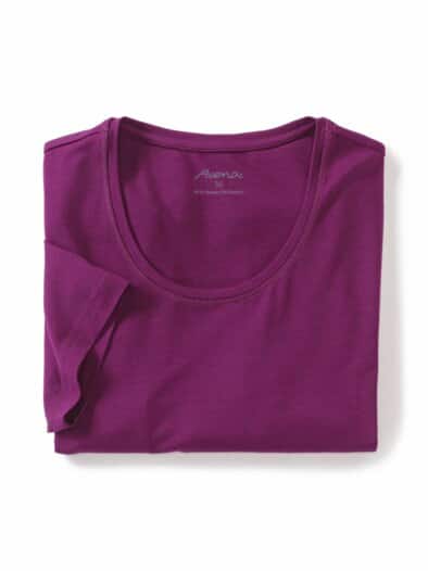 Viskose-Shirt 1/2-Arm Violett