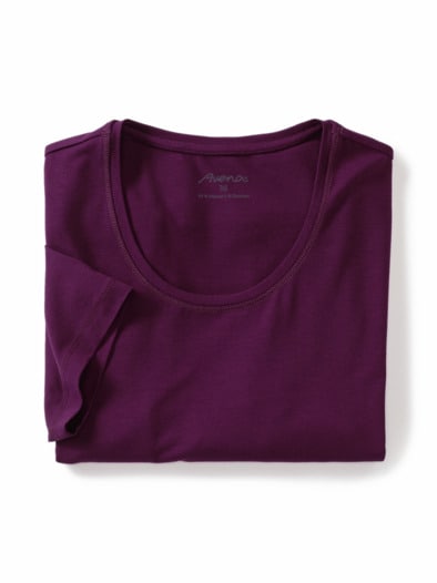 Viskose-Shirt 1/2-Arm Violett