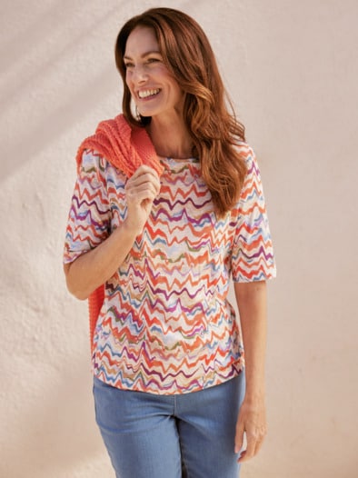 Rabe Shirt Zick Zack Multi