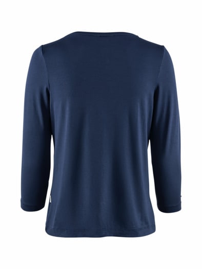Viskose-Shirt 3/4 Arm Marine