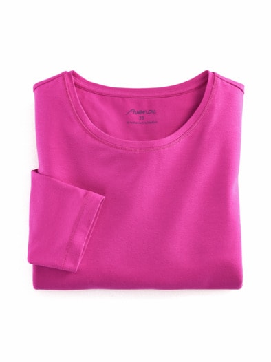 Viskose-Shirt 3/4 Arm Pink