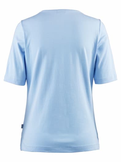 Baumwoll-Shirt Aloe vera Hellblau