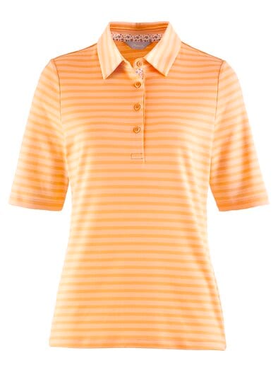 Extrafrisch-Polo Ringel Mandarine