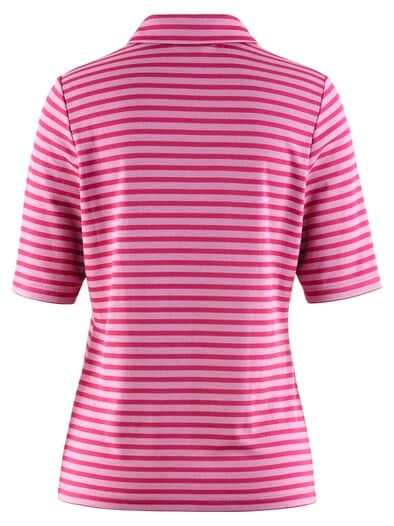Extrafrisch-Polo Ringel Fuchsia