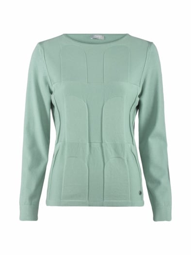 Pullover 3D Optik Salbei