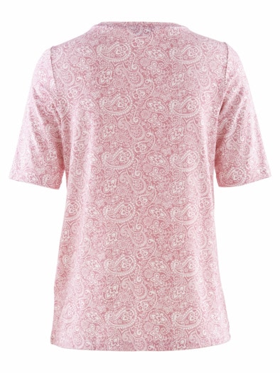 Modal-Shirt Extraweich Rosa gemustert