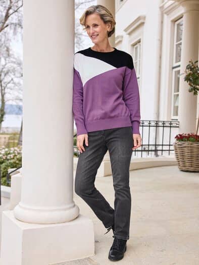 Pullover Triangle Beere