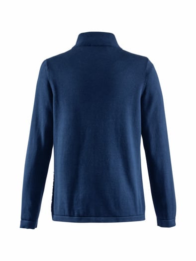 Strickjacke Strukturstrick Marine