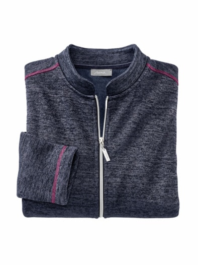Strickfleecejacke Marine