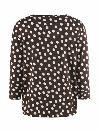 Rabe Shirt Pünktchen Anton Mokka