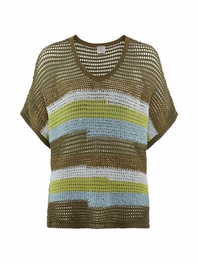 Rabe Strick-Shirt Dschungel Thymian