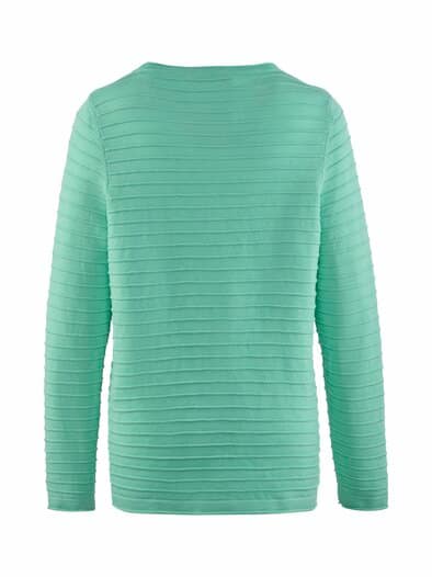 Pullover Struktur-Ringel Mint