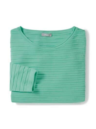 Pullover Struktur-Ringel Mint