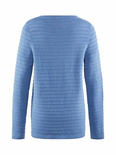 Pullover Struktur-Ringel Indigo