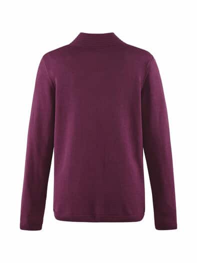 Rabe Strukturstrick-Cardigan Violett