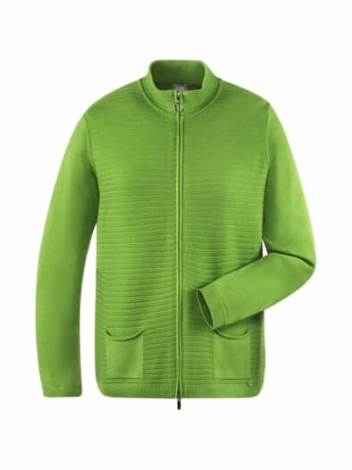 Rabe Strukturstrick-Cardigan Grün