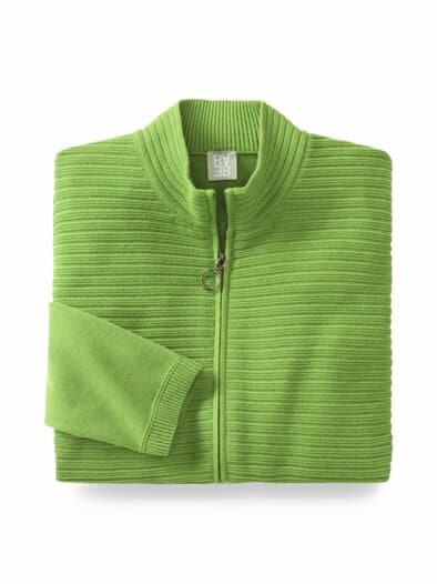 Rabe Strukturstrick-Cardigan Grün