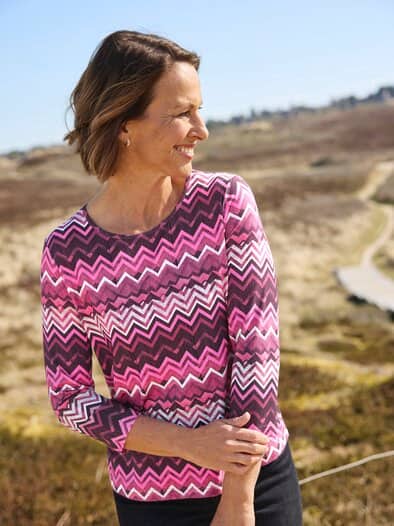 Rabe Sweatshirt Zickzack Multicolor