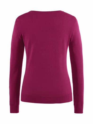 Rundhals-Pullover Supersoft Magenta