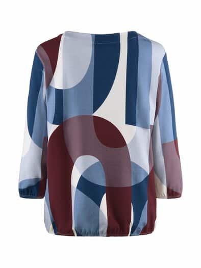 Rabe Ottoman-Shirt Artwork Pastellblau